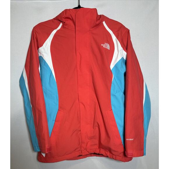 The North Face HyVent Girls Sz XL Ski Jacket Pink Blue